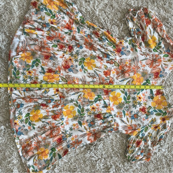 puff-sleeve tiered babydoll prairie summer dress boutique cottagecore milkmaid - Picture 15 of 15